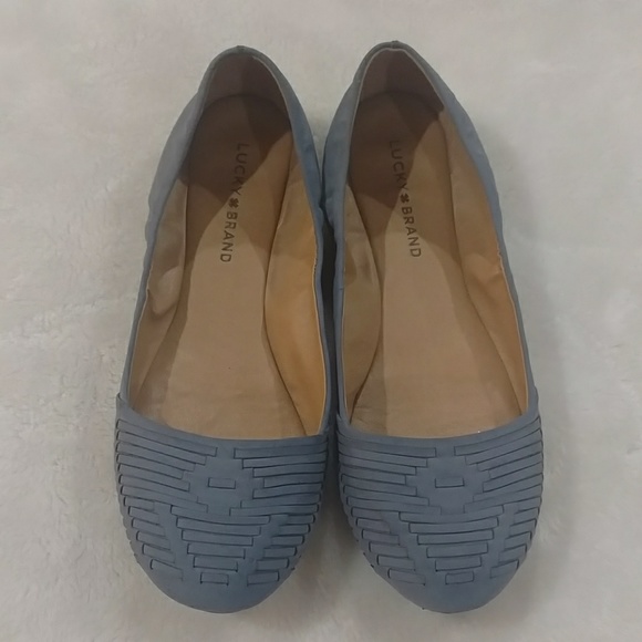 slate blue flats